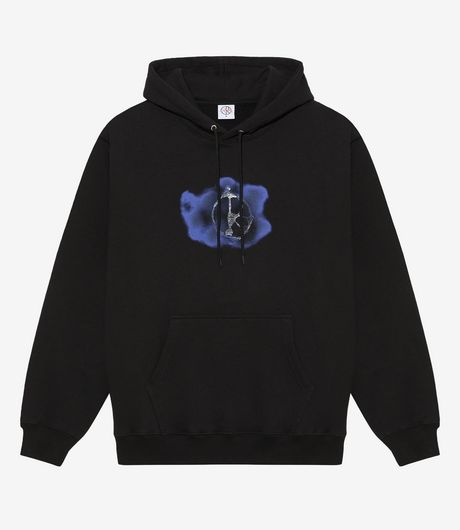Polar Skate Co Metal Logo Dave Hoodie Black