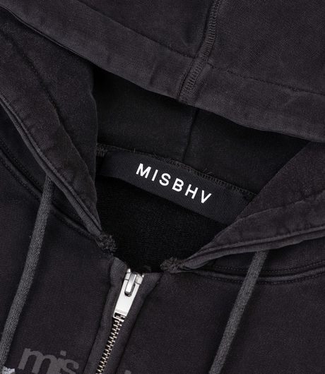 MISBHV Tour 99 Zipped Hoodie Black