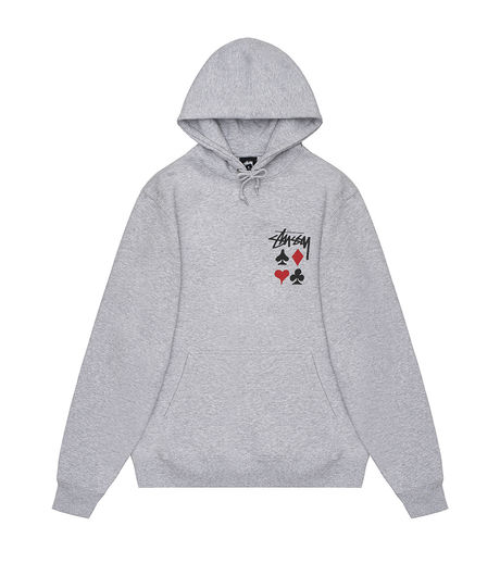 Stussy Full Deck 2 Hood Ash Heather