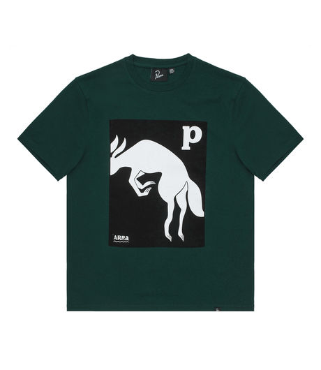 by Parra The Brown Fox T-Shirt Pine Green
