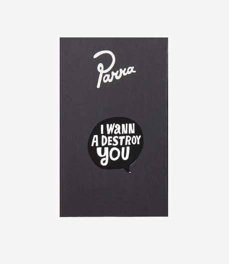 by Parra Destroy You Enamel Pin Black