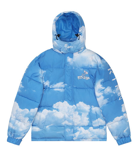 Ripndip Heaven And Hell Puffer Jacket Blue
