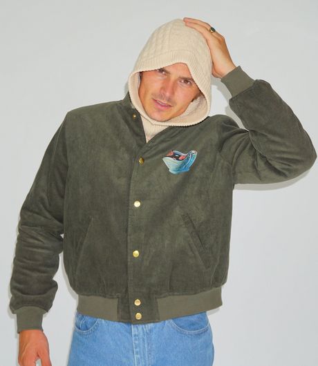 The Loose Company Script Logo Hood Beige