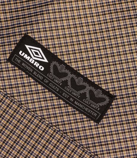 Umbro Masked Check Anorak Beige Black