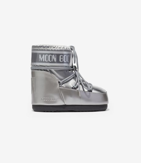 Moon Boot Icon Low Glance Boot Silver