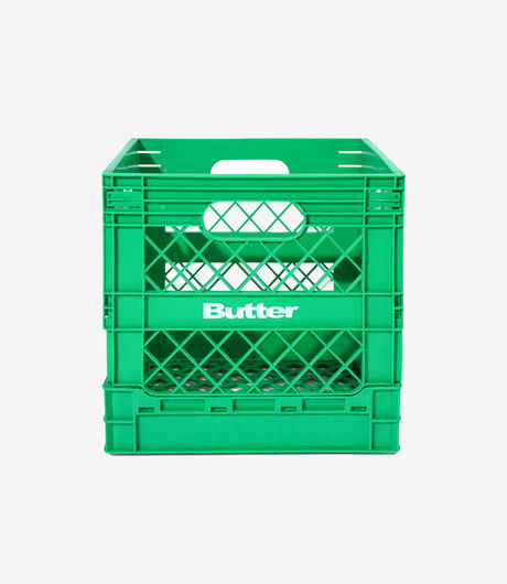 Butter Goods Collapsable Record Crate Green