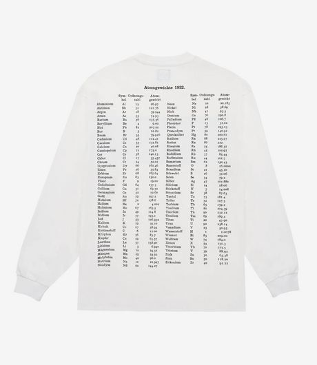 The Trilogy Tapes Atomgewichte Longsleeve White