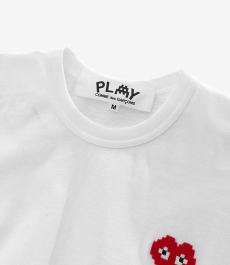 Comme des Garçons Play x the Artist Invader T-Shirt White/Red
