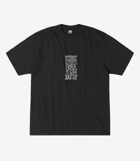 Stussy Authentic Gear Pig. Dyed Tee Faded Black