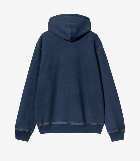 Carhartt WIP Hooded Ingo Sweatshirt Dark Blue Garment Dyed