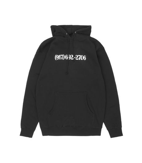 Call Me 917 Dialtone Pullover Hood Black
