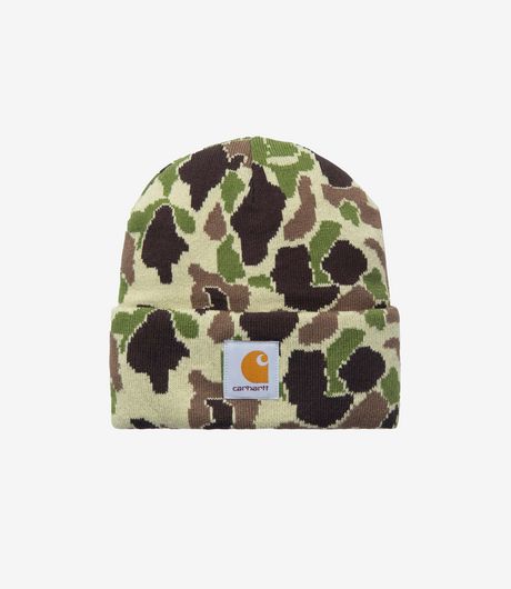 Carhartt WIP Camo Duck Beanie Green 