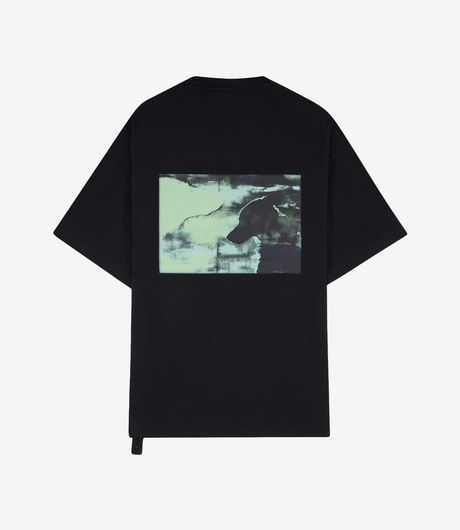 OAMC Peacemaker Oversize Tee  Dogs Print Black