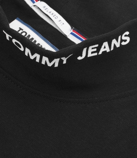 Tommy Jeans Pocket Mock Neck Tommy Black
