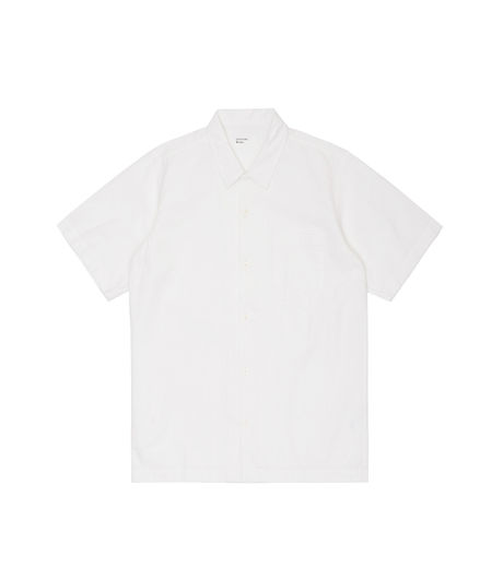 Universal Works Road Shirt Japanese Seersucker White 