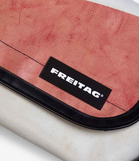 Freitag F41 Hawaii Five-O Extra Small Messenger Bag Light Grey/Red