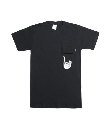 Ripndip Falling for Nermal Pocket Tee Black