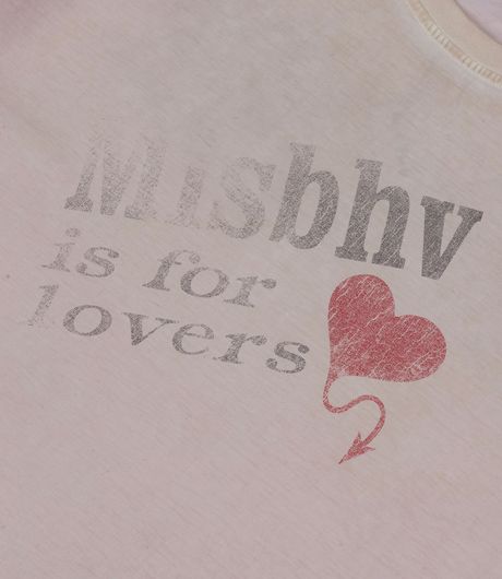 MISBHV Is For Lovers T-Shirt Faded Pink