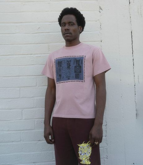 Brain Dead Mind Game T-Shirt Mauve