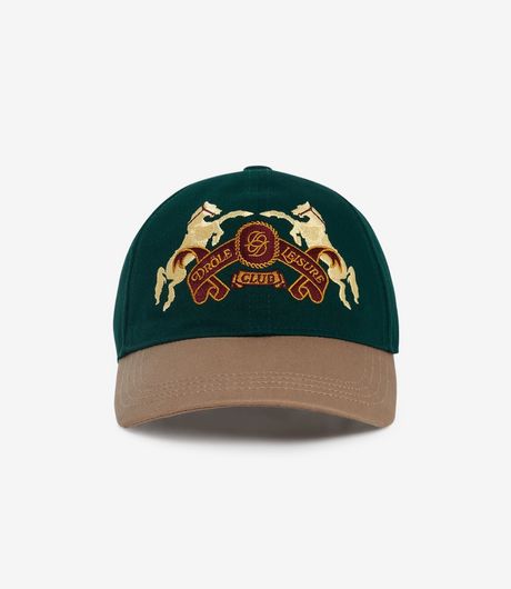Drôle de Monsieur La Casquette Emblème Chevaux Dark Green