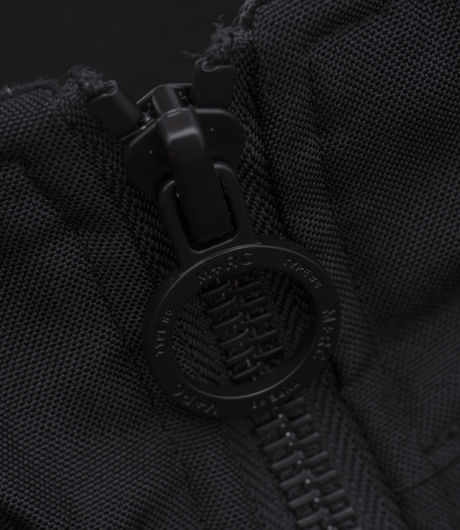 M+RC Noir Black Strap Polar Fleece Jacket Black/Orange