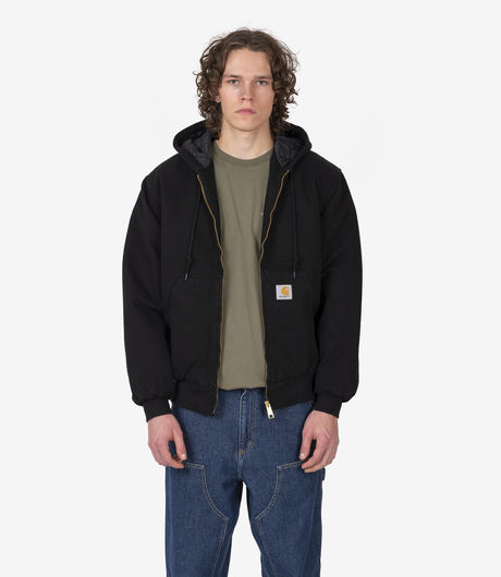 Carhartt WIP OG Active Jacket Dearborn Canvas Black Aged