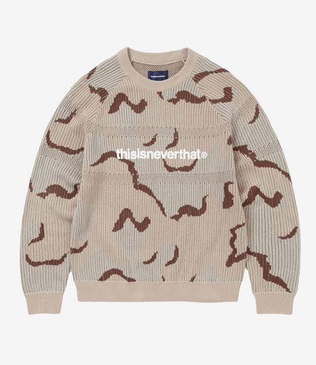 Thisisneverthat T-Logo Knit Sweater Camo
