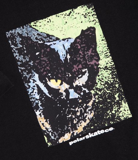 Polar Skate Co Cat Tee Black