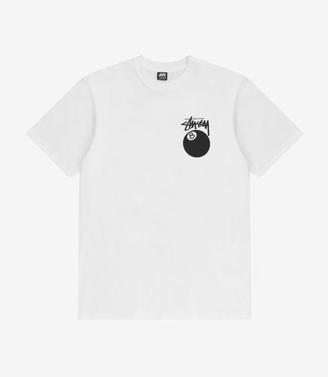 Stussy 8 Ball Tee White