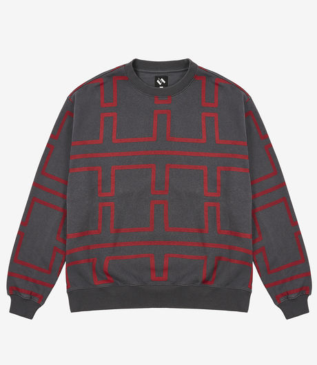 The Trilogy Tapes Over Dye Pulse Crew Black/Red