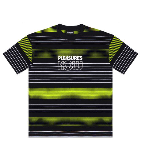 Pleasures Feed Back Stripe Tee Black