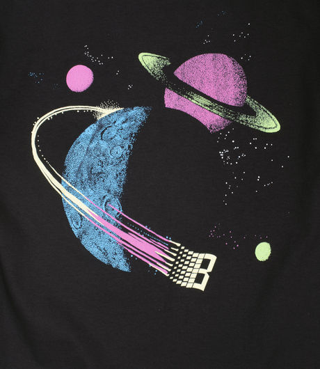 Bronze 56K Galaxy Tee Glow In The Dark Tee Black