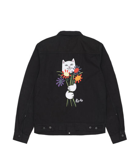 Ripndip Nermcasso Flower Denim Jacket Black