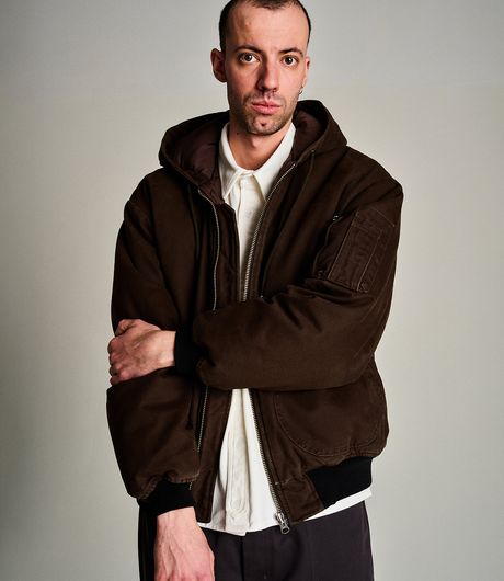 POP Trading Company Hooded Flight Jacket Delicioso