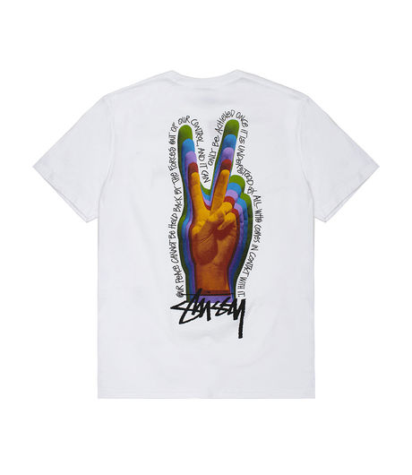 Stussy Peace Sign Tee White