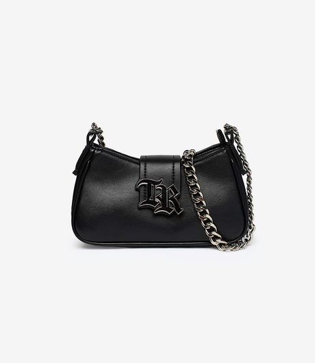 True Religion TR Chain Strap Handbag Jet Black