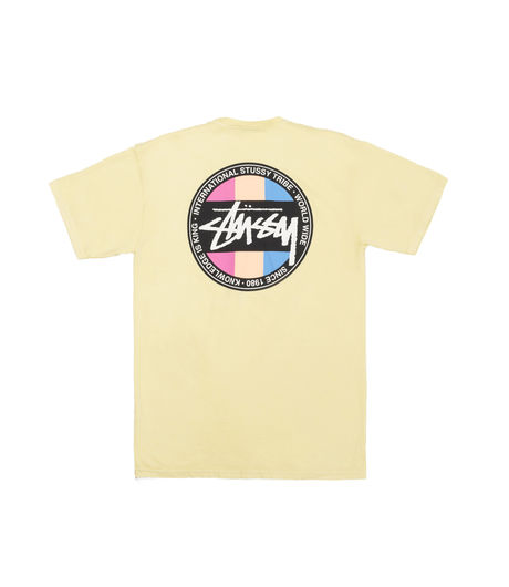 Stussy Surfman Dot Pig. Dyed Tee Yellow