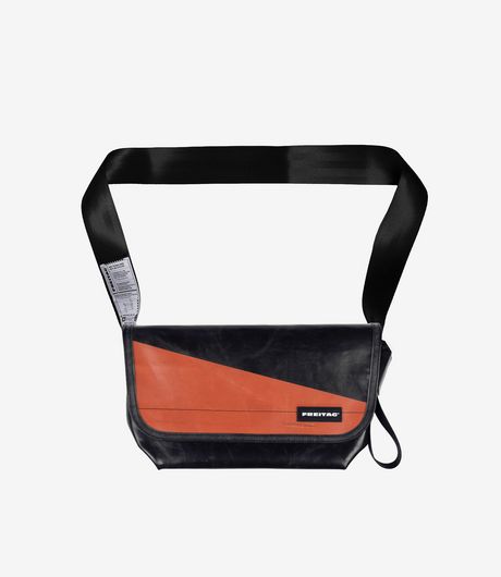 Freitag F42 Surfside 6 Medium Messenger Bag Black/Orange