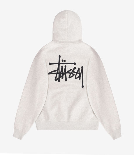 Stussy Basic Zip Hood Ash Heather