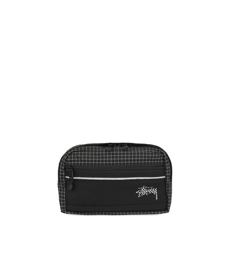 Stussy Ripstop Nylon Waist Bag Black