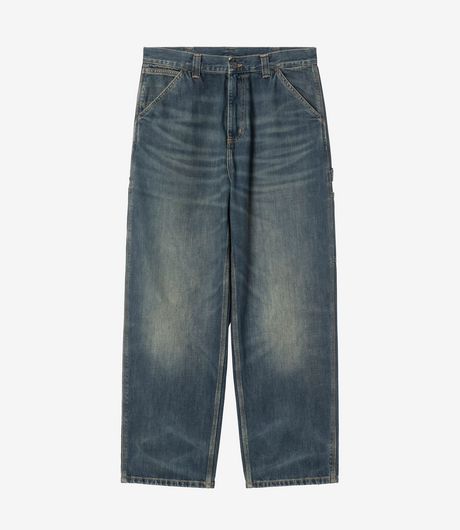 Carhartt WIP OG Single Knee Pant Camano Denim Blue Mid Worn Used