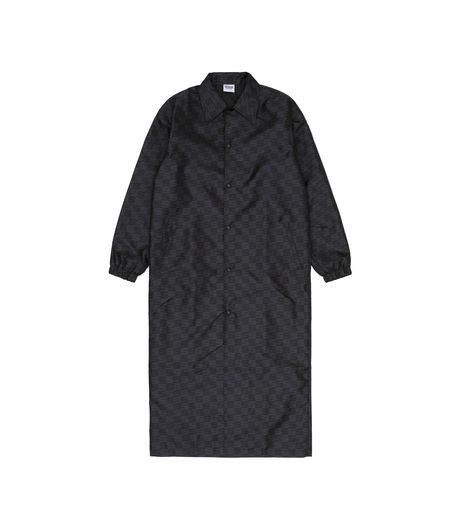 SSS World Corp Checker All Over Long Coat Black