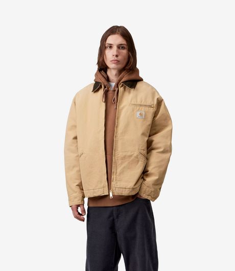 Carhartt WIP OG Detroit Jacket Dearborn Canvas Dusty H/Tobacco Stone Canvas