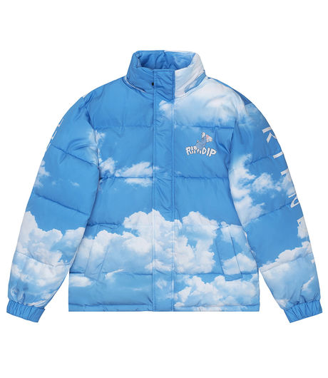 Ripndip Heaven And Hell Puffer Jacket Blue