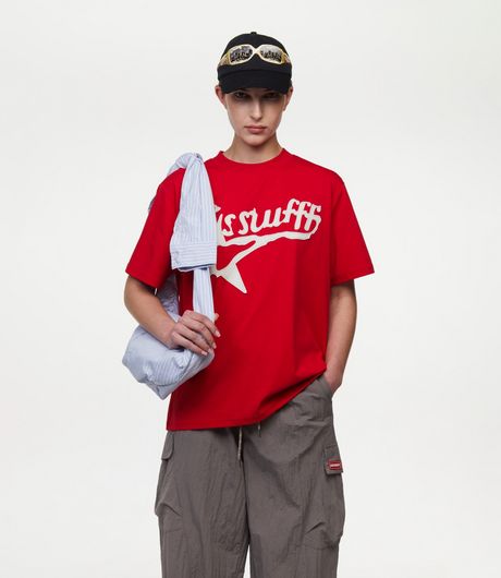SSSTUFFF Starfff Embroidery Tee Red