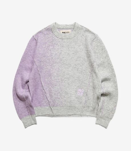 Reese Cooper Outdoor Supply Sequoia Knit Sweater Brushed Knit Ash/Lavender