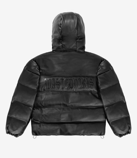 Wasted Paris Kingdom Hooded Puffer Jacket Black