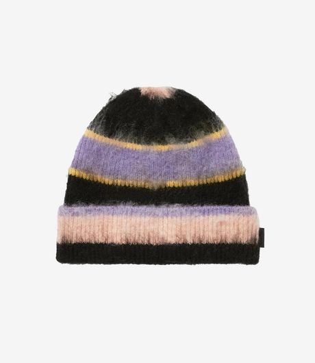 Thisisneverthat Striped Mohair Beanie Black
