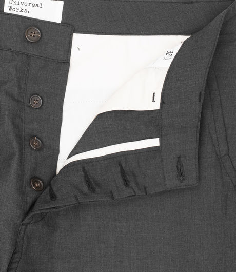 Universal Works Military Chino Tropical Suiting Charcoal