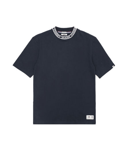 Tommy Jeans Band Collar Tee Black Iris